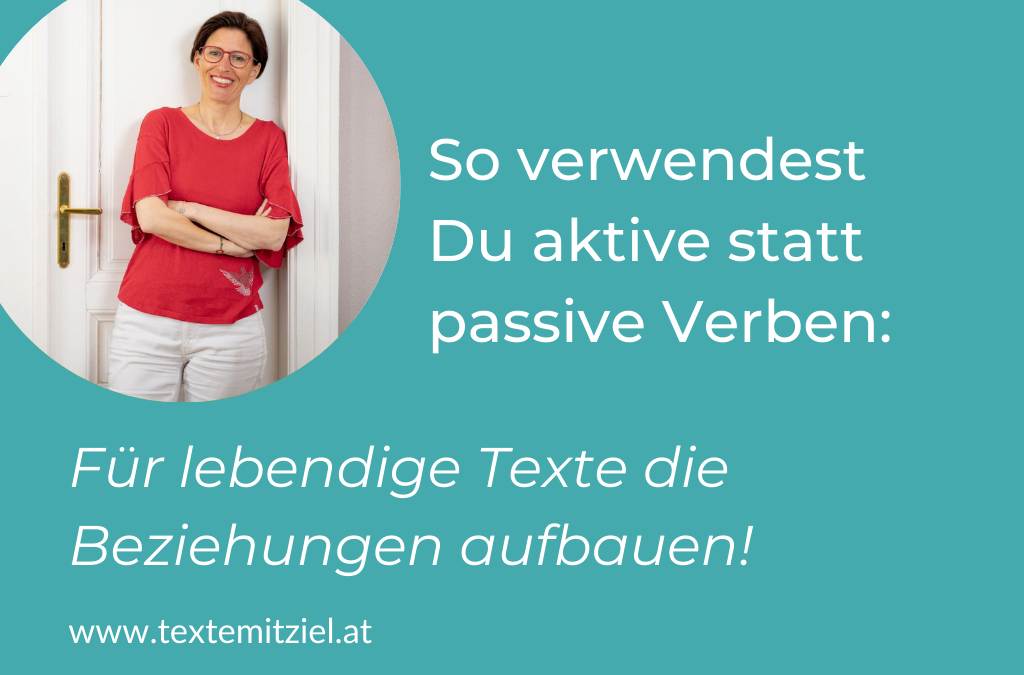 Aktiv statt passiv schreiben: für lebendige Texte