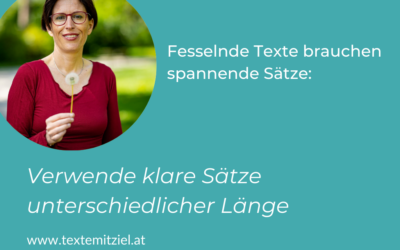 Was ist die optimale Satzlänge für Deinen Text?
