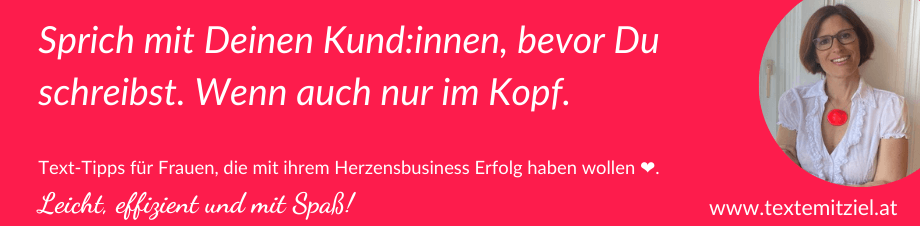 text sprechen Sprich mit Deinen Kund:innen