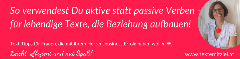 aktiv statt passiv quer aktiv statt passiv schreiben