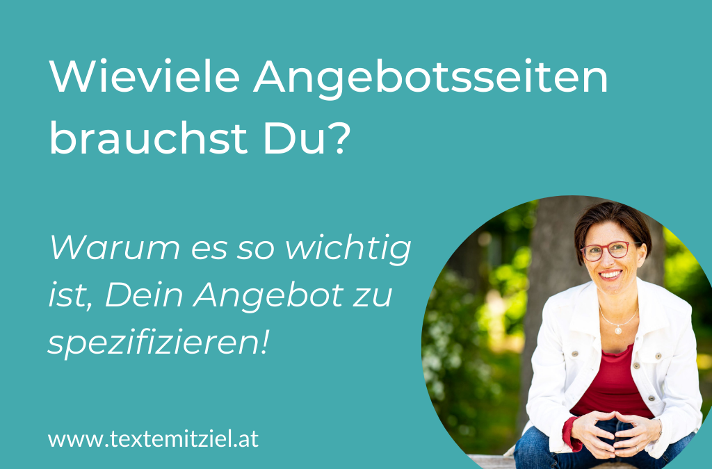 Wie viele Angebotsseiten brauchst Du?