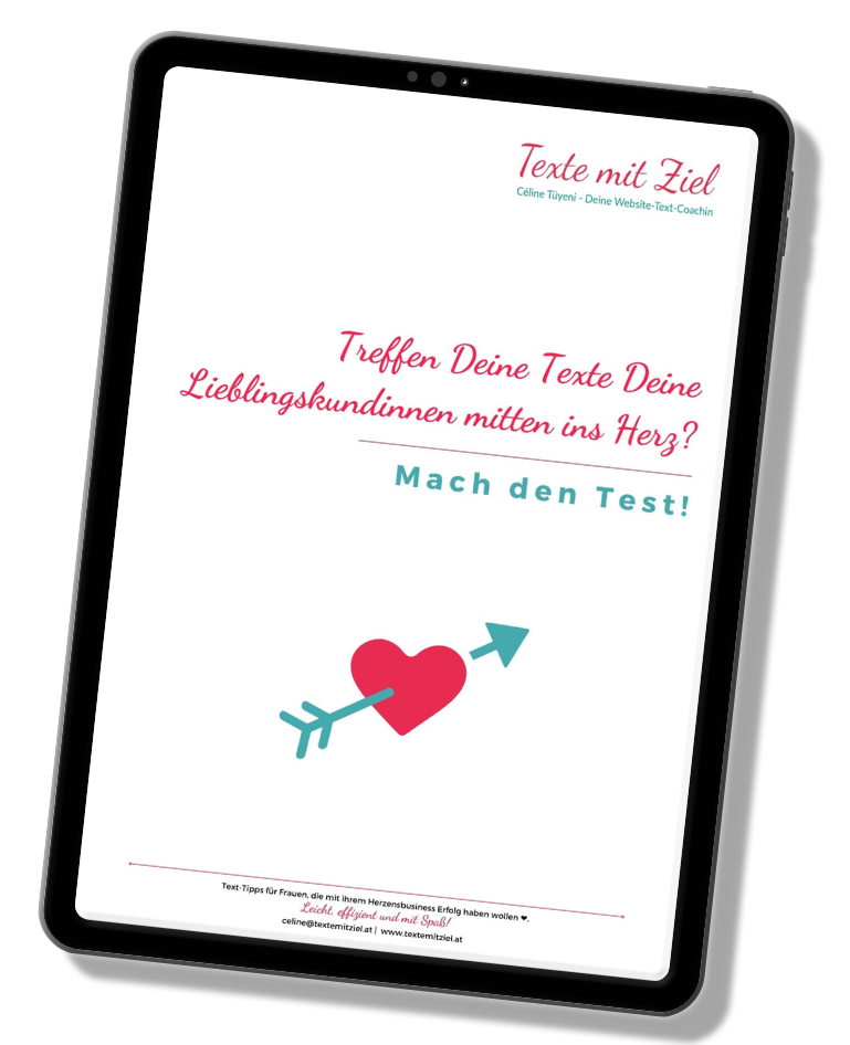 Checkliste für verkaufsstarke Texte