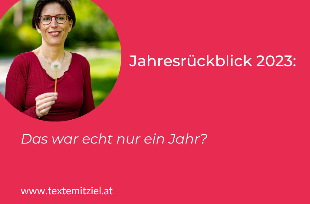 Jahresrückblick 2023: Das war echt nur eines?
